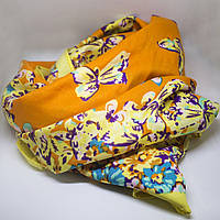 Хустка яскрава з метеликами зі 100% шовку