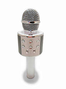Бездротовий караоке мікрофон Wster WS-858 Сірий Bluetooth 322-22