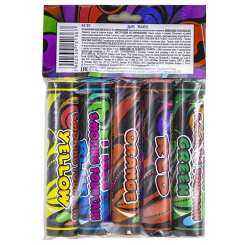 Димова Шашка Ручна 5 кольорів Maxsem MA0511 (5 шт.)