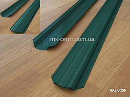 Металевий Штакетник 0,4 мм 113 мм двосторонній глянець RAL6005 зелений