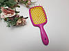 Гребінець для волосся Janeke Superbrush The Original Italian Yellow рожево-жовтий, фото 2