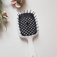Расческа для волос Janeke Superbrush With Soft Moulded Tips белая