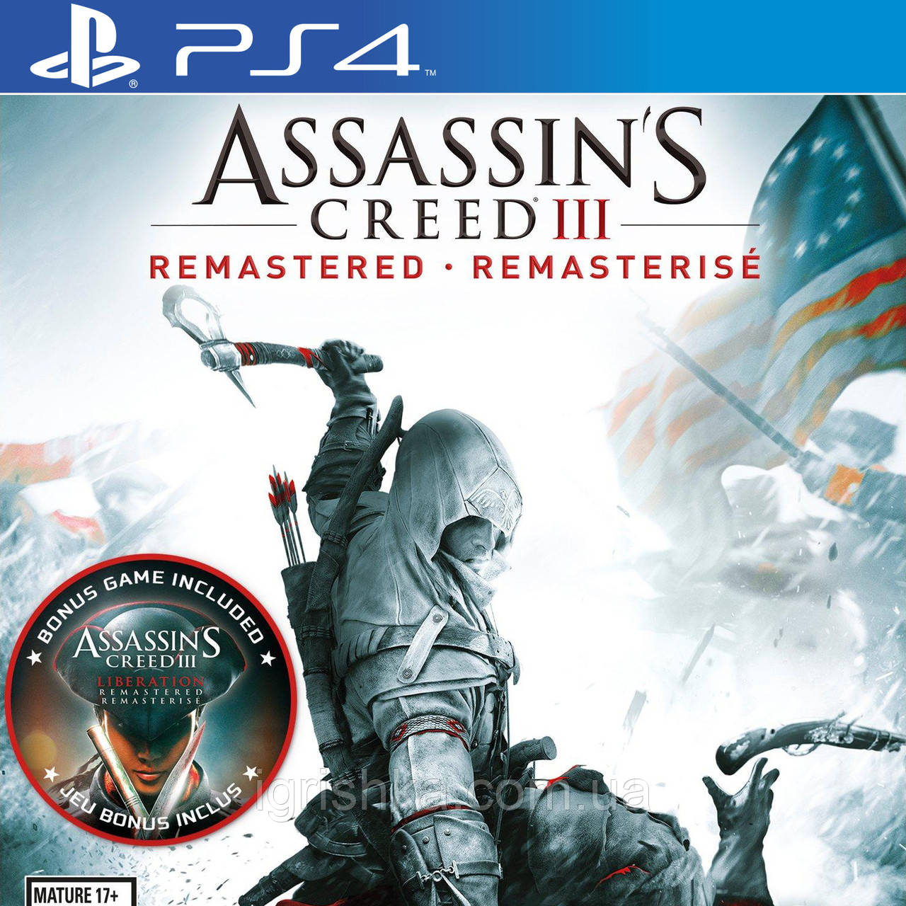 Assassin's Creed III Remastered Ps4 (Цифровий акаунт для PlayStation 4) П3, фото 1