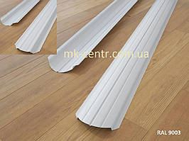 Металевий Штакетник 0,45 мм двосторонній глянець RAL9003 білий