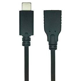 Дата кабель USB 2.0 Type C to AF 0.1 m REAL-EL (EL123500017)