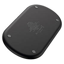 Бездротова зарядка Baseus Wireless Charger Smart 3 в 1 WX3IN1-01 (Чорне), фото 3