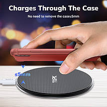 Бездротове зарядний пристрій Topk Wireless Charger B01W (Чорне), фото 3