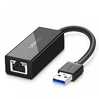 Внешняя сетевая карта / Сетевой адаптер USB 3.0 Gigabit Ethernet LAN RJ45 Ugreen 20256 (10/100/1000Mbps)