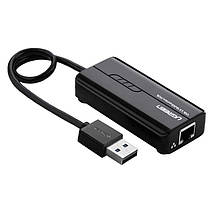 Зовнішня мережева карта / Мережевий адаптер Usb 2.0 хабом UGreen 20264 (10/100Mbps), фото 2