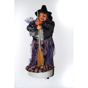 КУКЛА ВЕДЬМА З МЕТЛОЮ, фото 1