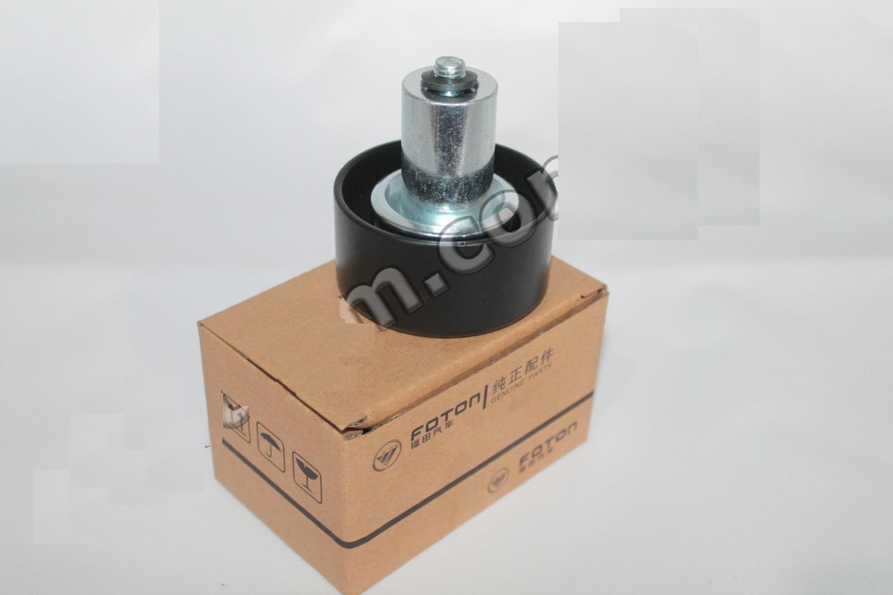 Ролик натяжний ременя Газель-Бізнес,NEXT двигун Cummins 2.8 проміжний верхній (довжин.втул) (пр-во Foton), фото 1