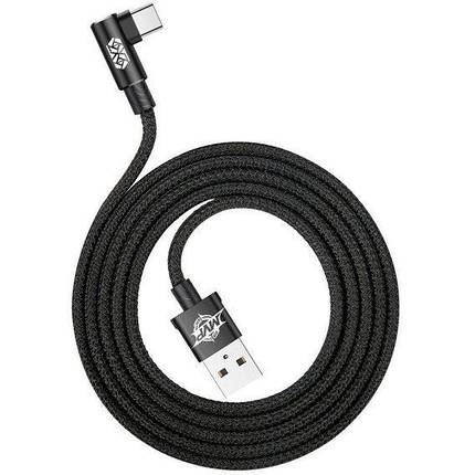 Кабель Usb Type-C Baseus Mvp Mobile game з кутовим коннектором для заряджання і передачі даних CATMvp-A01 (Чорний, 1м), фото 2
