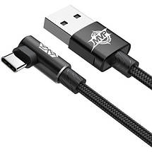 Кабель Usb Type-C Baseus Mvp Mobile game з кутовим коннектором для заряджання і передачі даних CATMvp-A01 (Чорний, 1м), фото 2