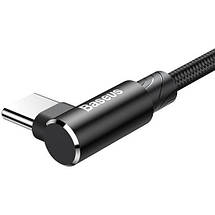 Кабель Usb Type-C Baseus Mvp Mobile game з кутовим коннектором для заряджання і передачі даних CATMvp-A01 (Чорний, 1м), фото 3