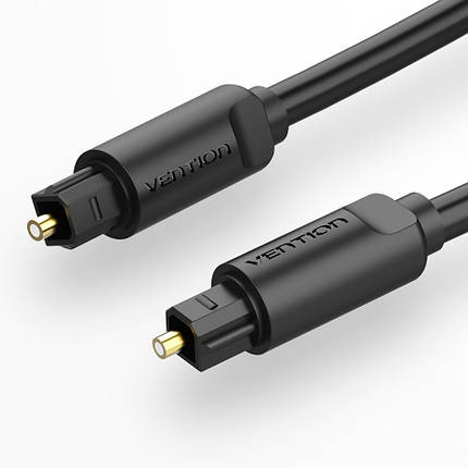 Кабель мультимедійний аудіо оптичний Vention Baebf Toslink S/PDIF (Чорний, 1м), фото 2