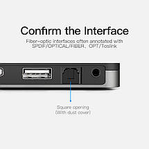 Кабель мультимедійний аудіо оптичний Vention Baebf Toslink S/PDIF (Чорний, 1м), фото 2