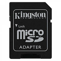 Карта пам'яті Kingston Canvas microSDXC SD adapter SDCS2/64GB (64GB, Class10, UHS-I, 100MB/s), фото 2