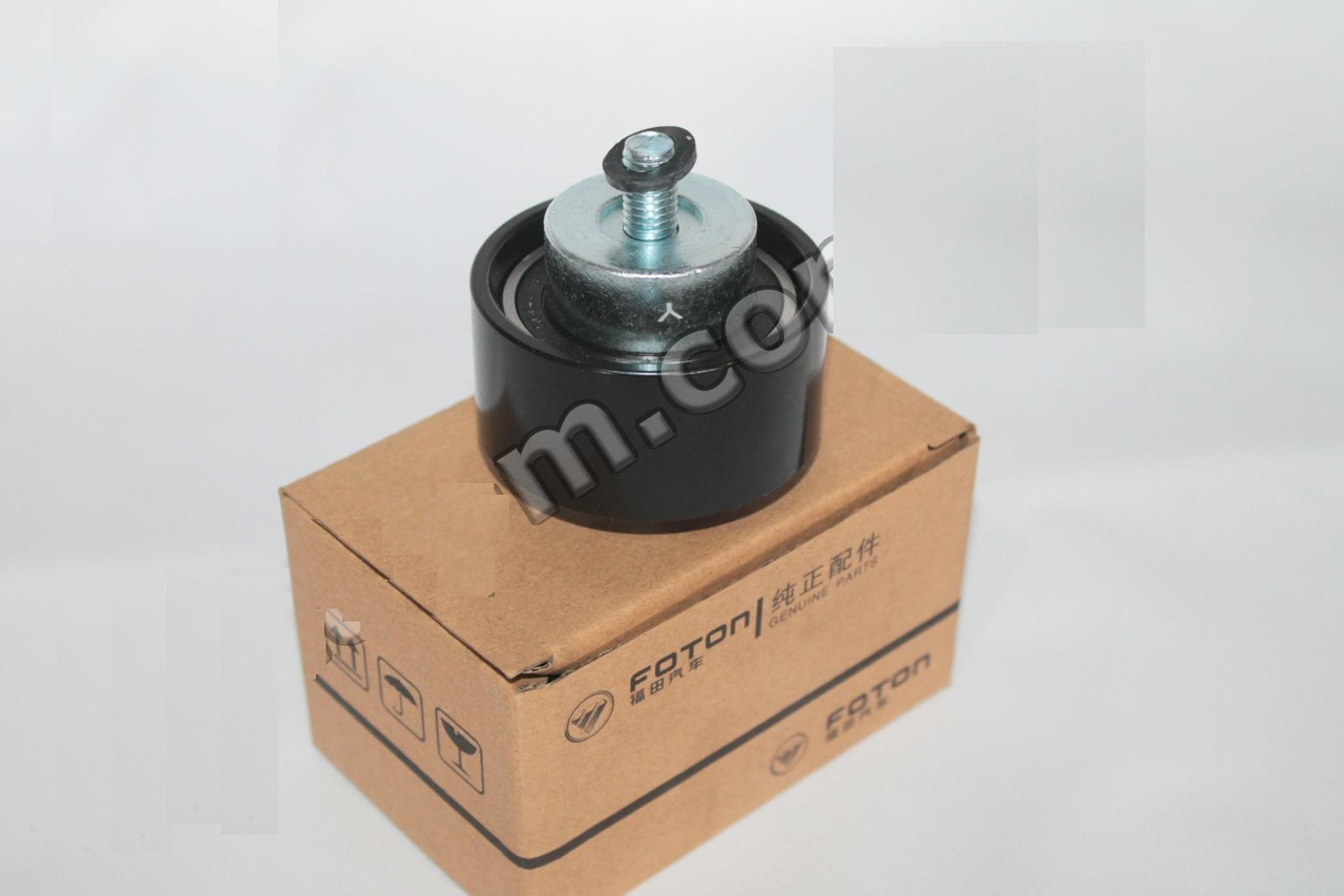 Ролик натяжний ременя Газель NEXT,Бізнес дв.Cummins 2.8 проміжний нижній (коротка втулка) (пр-во Foton), фото 1