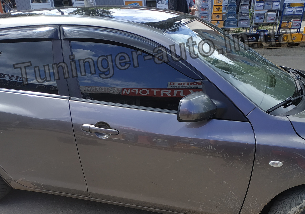 Дефлектори вікон (Вітровики) Mazda 3 (Хетчбек) 2003-2008 (Anv), фото 1