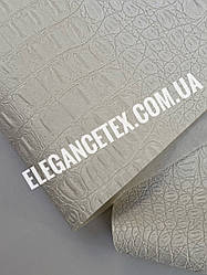 Шкірзам меблевий крокодил білий