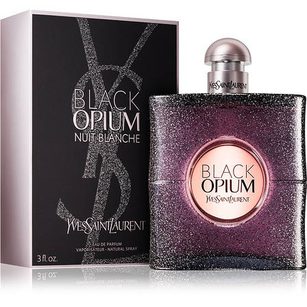 Yves Saint Laurent Black Opium Nuit Blanche Парфумована вода 90 ml (Ів Сен Лоран Блек Опіум) Жіночий Парфуми, фото 2