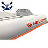 Човен каное Kolibri КМ-330C двомісний човен під двигун ПВХ човен Колібрі з жорстким дном слань-книжка, фото 4