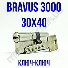 Циліндр Abus Bravus 3000MX 70мм (30x40) ключ-ключ МОДУЛЬНИЙ
