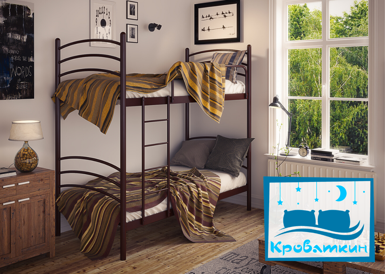 Металеве двоярусне ліжко Маранта Тенеро