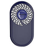 Вентилятор портативної Awei mini slim F3, блакитний, фото 3