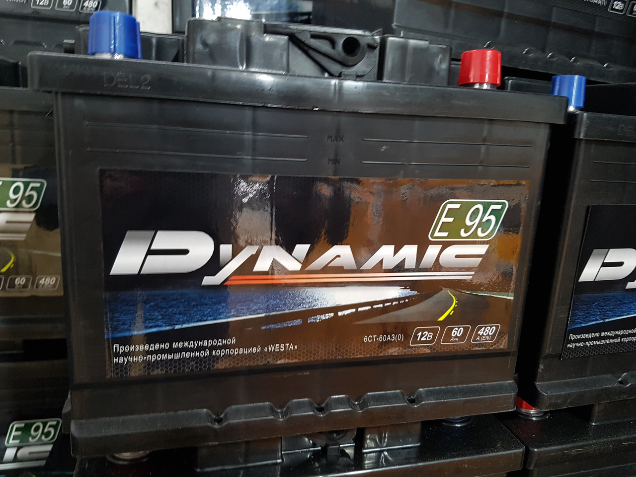 Акумулятор Dynamic 6CT-60-0 60 Ah/480A R+ (Динамік) WESTA (ВЕСТА) Автомобільний АКБ Кислотний Україна НДС