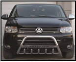 Захист передня, кенгурятник з написом для Volkswagen T5 (2010+) (фольксваген Т5)