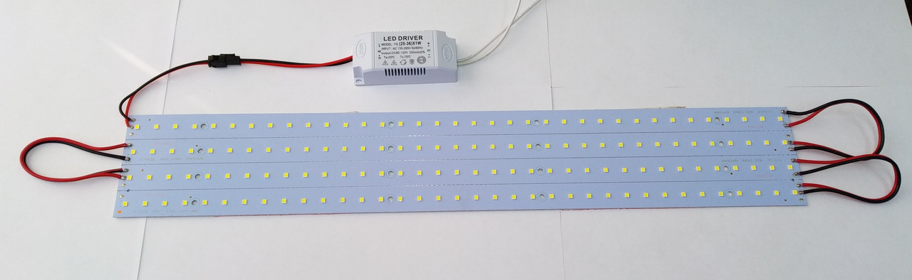 Комплект светодиодных линеек LEDTech 36Вт 6000К для замены люминесцентных ламп Т8 - фото 2 - id-p1192767788