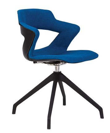 Крісло поворотне ZENITH plast plus black PL68-4S ТМ Новий Стиль, фото 1