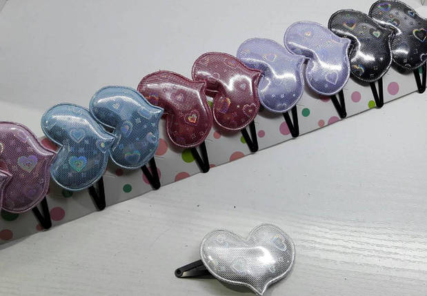 Шпилька-хлопавка для волосся "Серце", фото 1