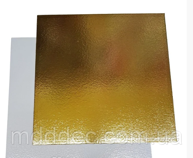 Підкладка 30 см*30 см квадрат срібло/золото