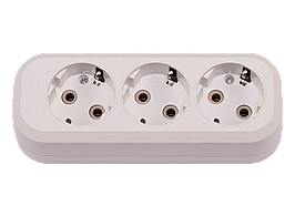 Колодка 3 гнізда з заземленням Leon Ny95000065