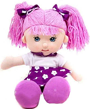 М'яка лялька фіолетове волосся 35 см
