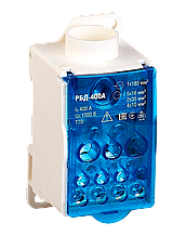 Розподільчий блок на DIN-рейку РБД400A синій Ny95500663