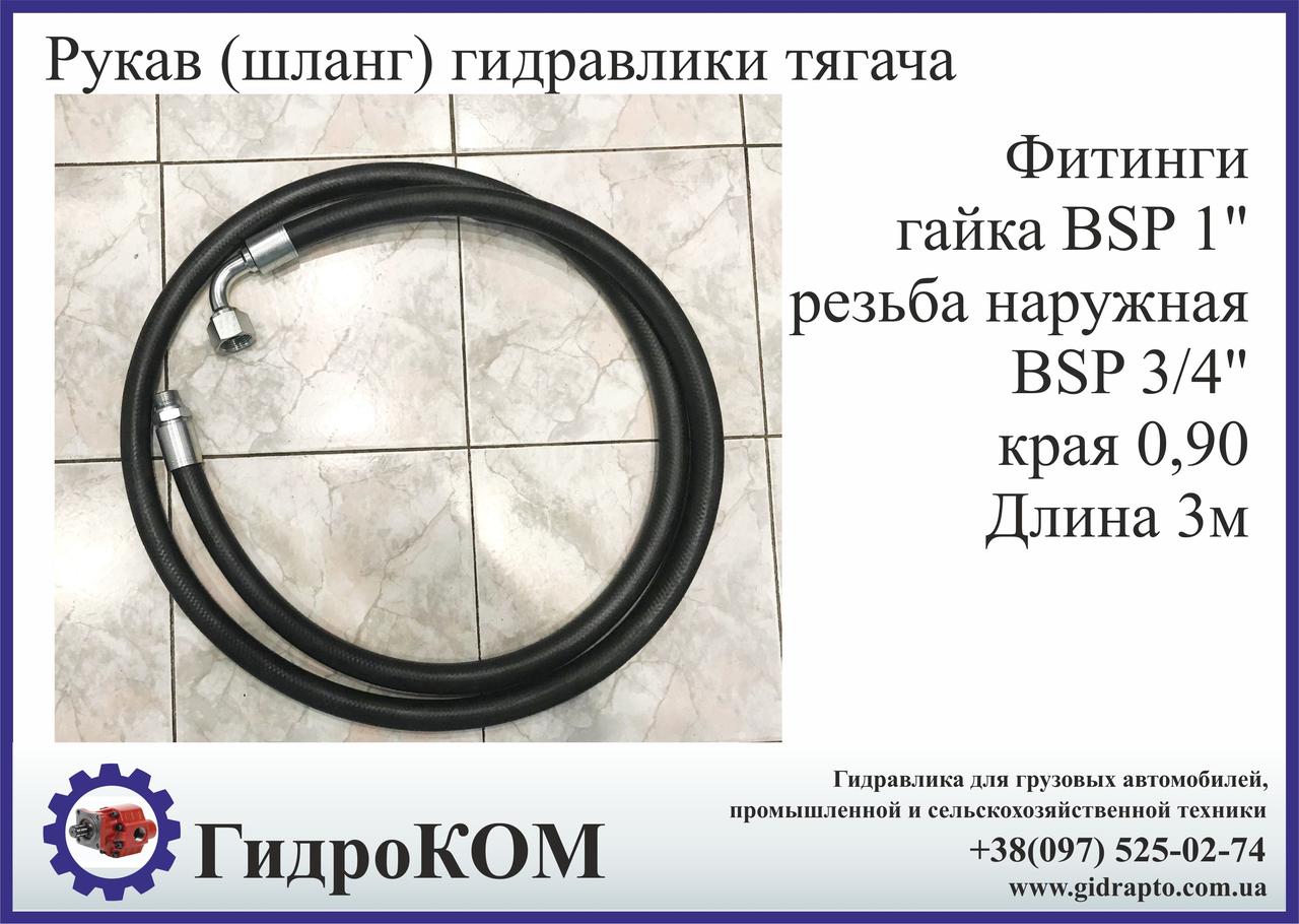 Рукав високого тиску гідравліки тягача. Європейська якість.