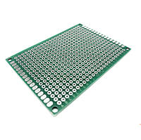 Монтажна макетна плата PCB 50х70мм, крок 2.54 мм, двосторонній