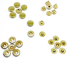 Кнопка 12,5 мм Золото (в пакованні 720 штук)