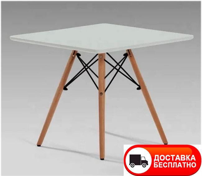Столик дитячий Алор Small білий квадратний, дизайн Charles Eames 60х60 см висота 44 см