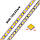 Світлодіодна стрічка LEDTech smd 5054 120led/м 12v ip20 теплий білий (3000К) преміум на синьому термоскотче, фото 4