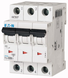 Авт. вимикач Eaton PL6 3p 20A C 6kA 286602