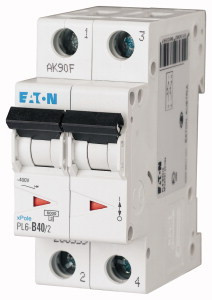 Авт. вимикач Eaton PL6 2p 40A C 6kA 286571