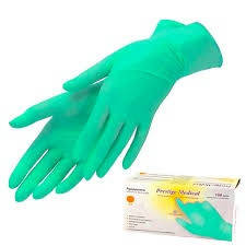 Рукавички нітрилові "Prestige Medical" Green XS