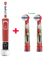 Детская электрическая зубная щетка Oral-B Vitality 100 StarWars +2 насадки