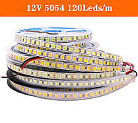 Светодиодная лента LEDTech smd 5054 120led/м 12v ip20 белый (6500К) премиум на синем термоскотче