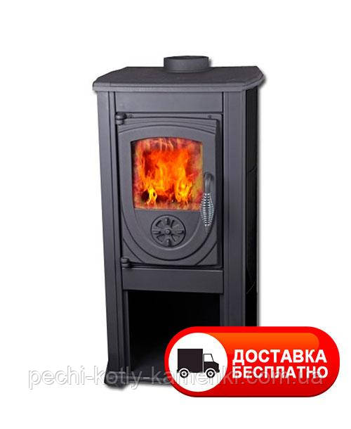 Сталева піч Nordflam Fokus з чавунними елементами