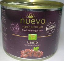 Консерви для кішок Nuevo (Нуево) senior з ягням і журавлиною, 200 г